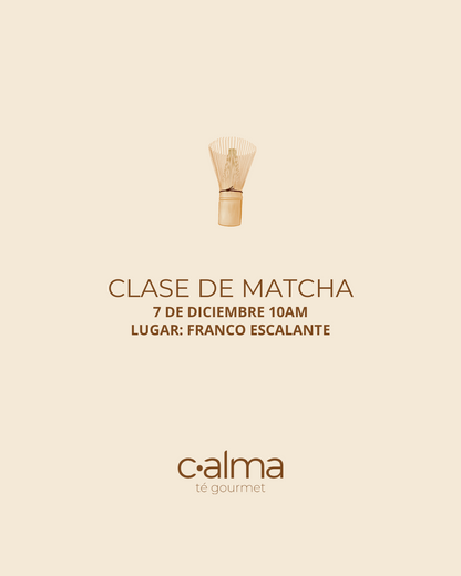 Clase Presencial de Matcha en Costa Rica