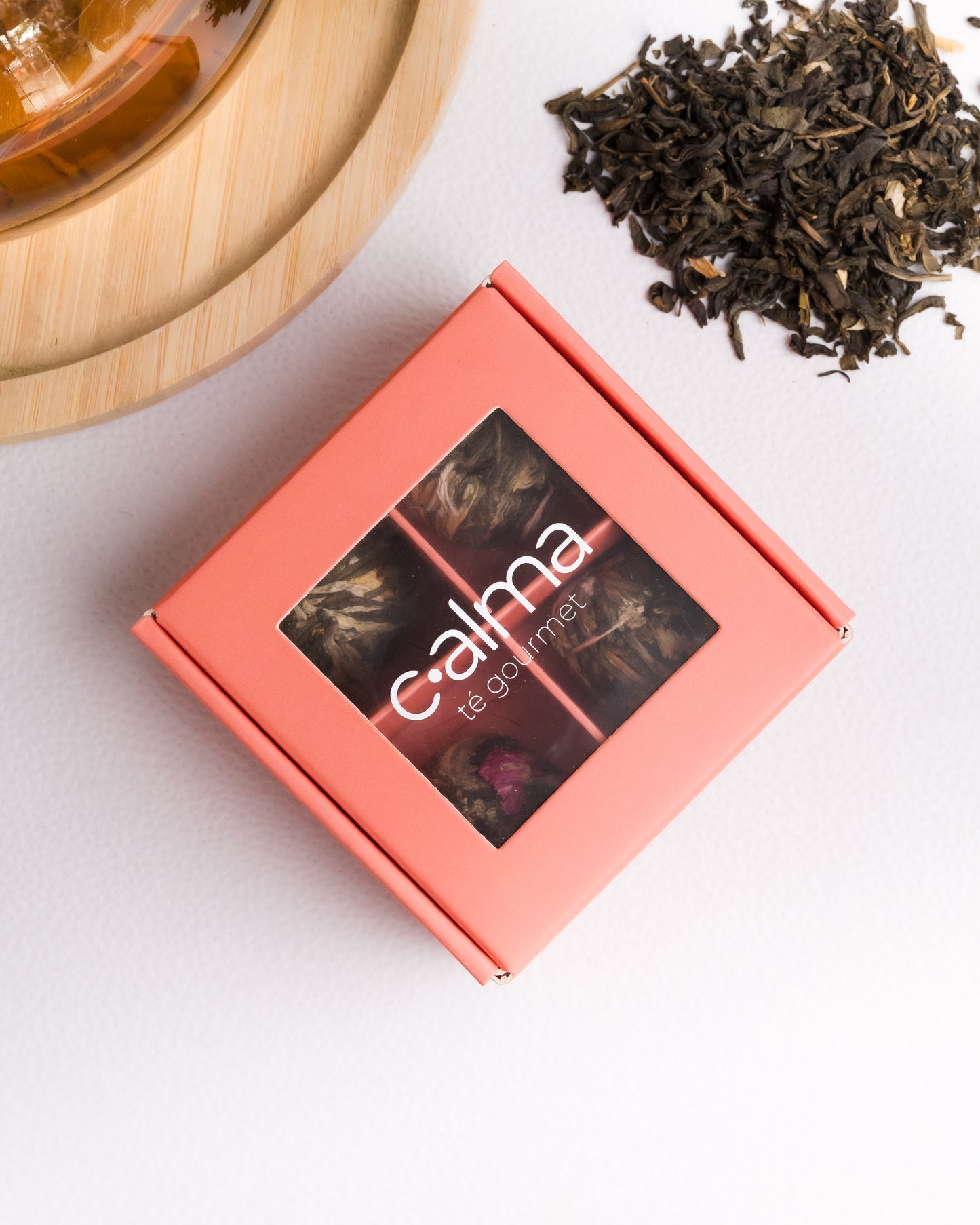 Blooming Tea Box — Caja de Regalo con 4 Esferas de Té Floreciente